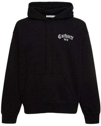 Carhartt Onyx Script Hooded Sweatshirt - Black