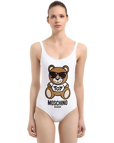 Moschino Badeanzug "teddy Bear" - Weiß