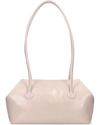 Marge Sherwood Boat Shopper Leather Shoulder Bag - Pink