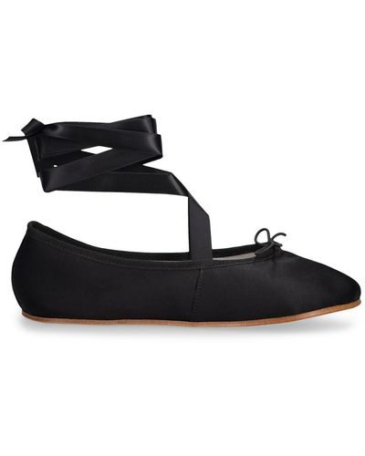 Repetto 5Mm Sophia Satin Ballerina - Black