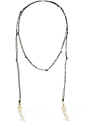 Isabel Marant Shiny Aimable Scarf Necklace - Metallic