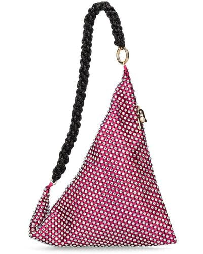 Rosantica Small Vela Crystal Shoulder Bag - Pink
