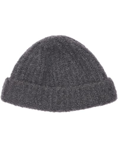 Gabriela Hearst Lutz Cashmere & Silk Knit Beanie Hat - Grey
