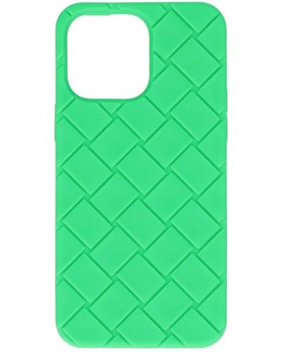 Bottega Veneta Tech Rubber Iphone 14 Pro Max Case - Green