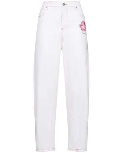 Marni Jeans rectos de denim stretch - Blanco