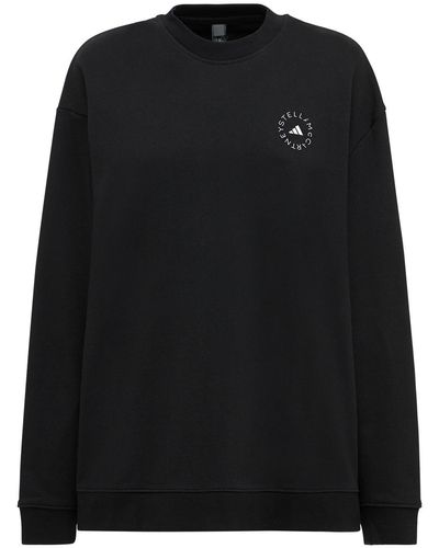 adidas By Stella McCartney Asmc Training Cotton Sweatshirt - Black