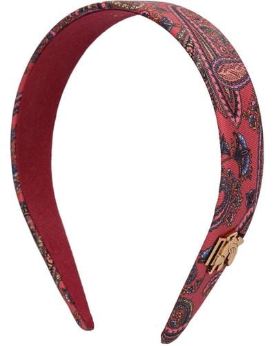 Etro Grand serre-tête en soie - Multicolore