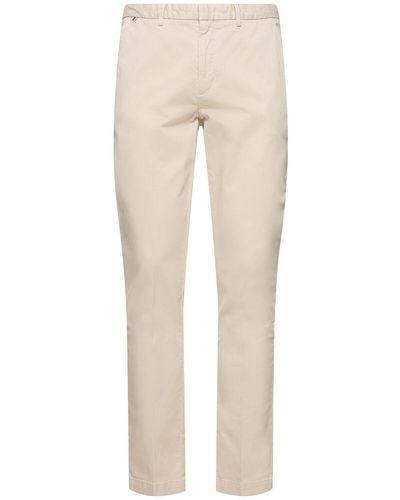 BOSS Kaito Stretch Cotton Slim Fit Pants - Natural