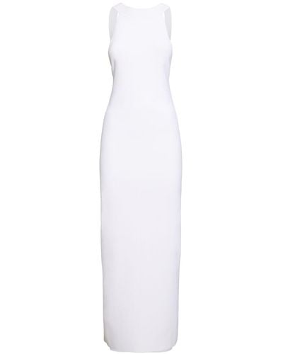 Khaite Media Viscose Blend Long Dress - White