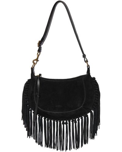 Isabel Marant Bolso de hombro oskan moon de ante - Negro