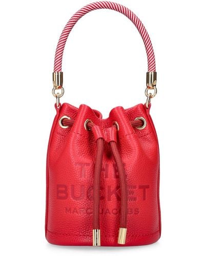 Marc Jacobs The Mini Leather Bucket Bag - Red