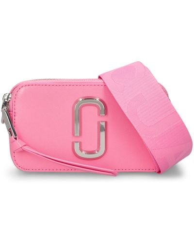 Marc Jacobs The Snapshot Leather Shoulder Bag - Pink
