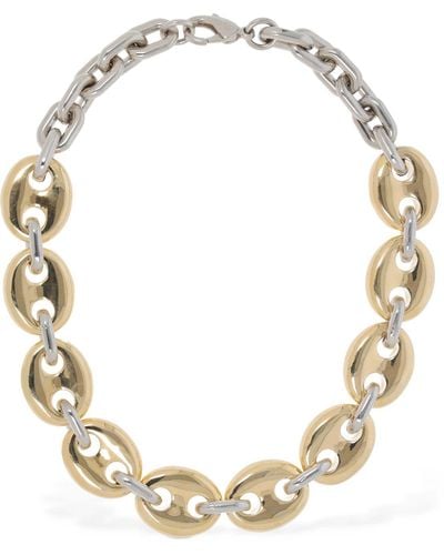 Rabanne Eight Nano Chain Collar Necklace - Multicolour