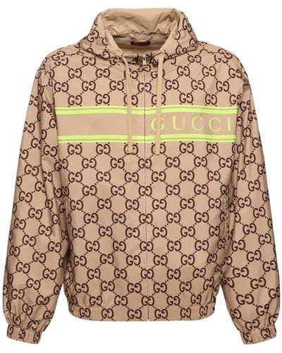 Gucci Canvas Tech Jacket - Brown