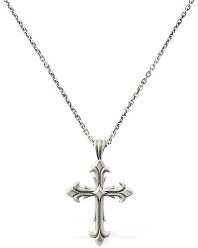 Emanuele Bicocchi Romantic Rock Medium Cross Necklace - Metallic