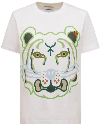 KENZO Tiger コットンジャージーtシャツ - グレー