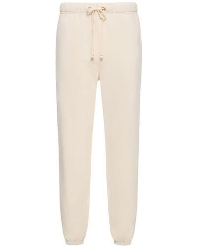 Les Tien Classic Cotton Joggers - Natural