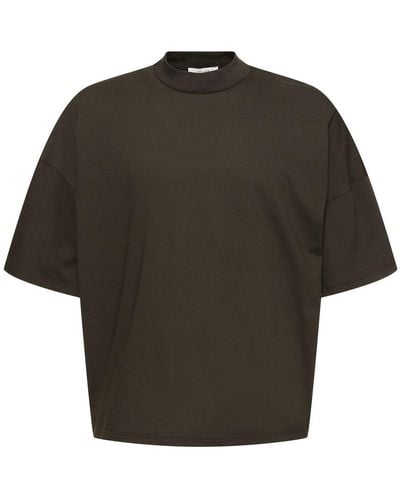The Row Dustin Cotton Jersey T-shirt - Black