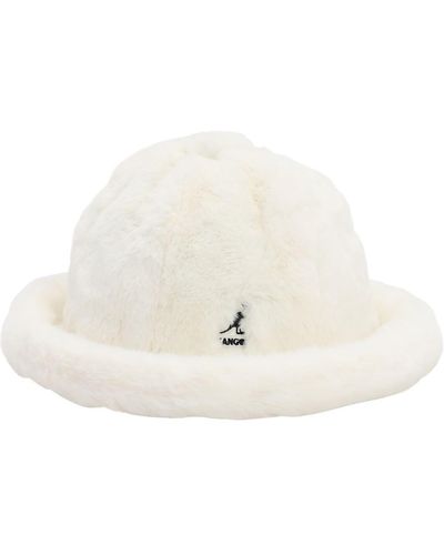 Kangol Hut Aus Kunstpelz - Weiß