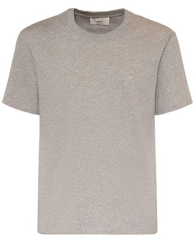 Ami Paris Ami De Caur T-shirt - Gray
