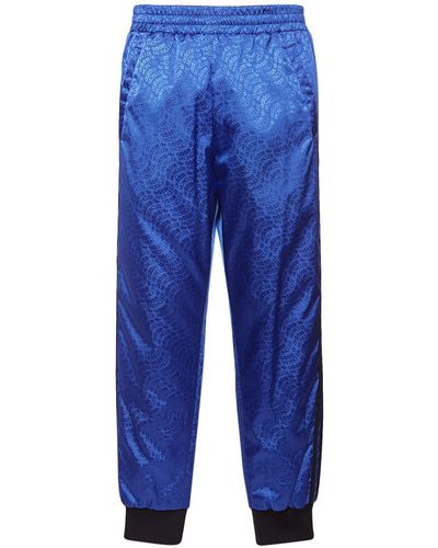 Moncler Genius Pantaloni moncler x adidas in felpa di nylon - Blu