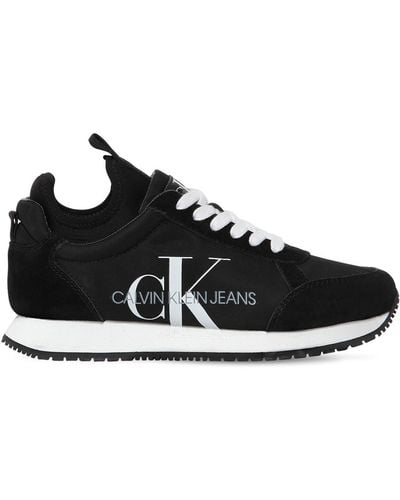 Calvin Klein 20mm Josslyn Nylon Sneakers - Black