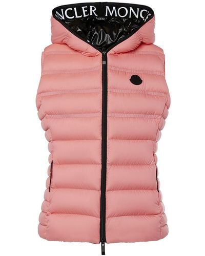 Moncler Aliterse ナイロンダウンベスト - ピンク