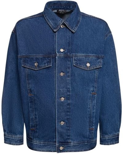 A.P.C. Cotton Denim Jacket - Blue