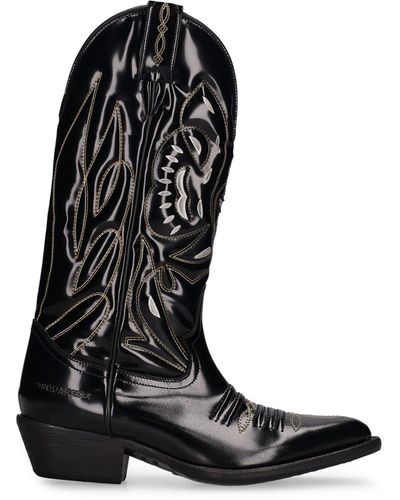 mens black cowboy boots
