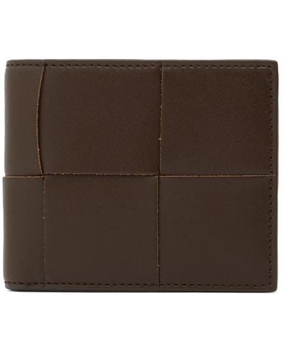 Bottega Veneta Cassette Leather Bi-Fold Wallet - Brown