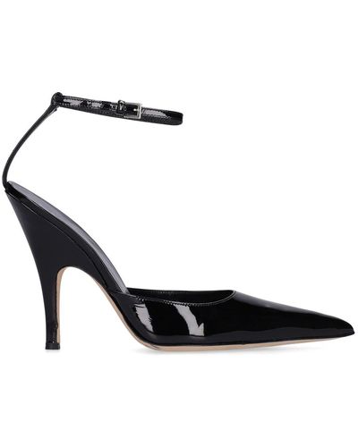 BY FAR 120Mm Eliza Patent Leather Court Shoes - Black