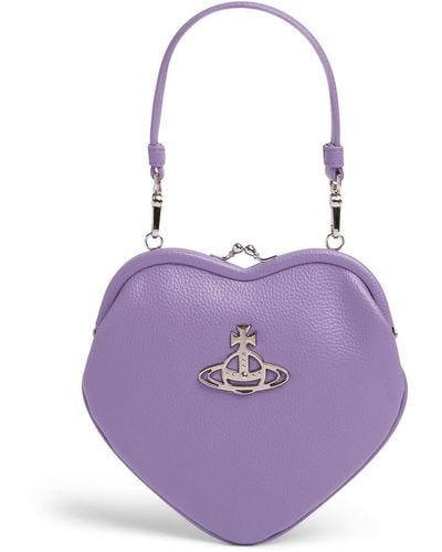 Vivienne Westwood Belle Heart Frame Faux Leather Bag - Purple