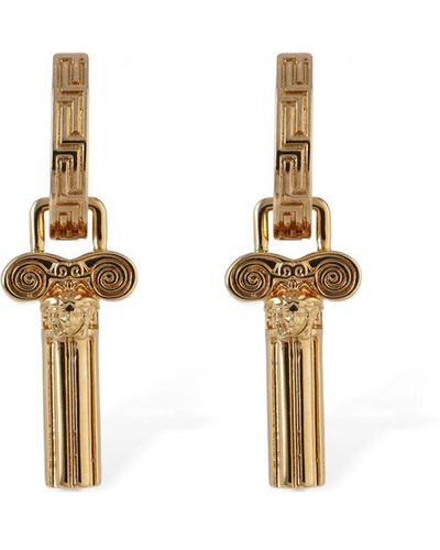Versace Ohrringe Mit Greek - Mettallic