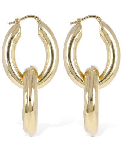 Jil Sander Ohrringe "bc6 Double Hoop 1" - Mettallic