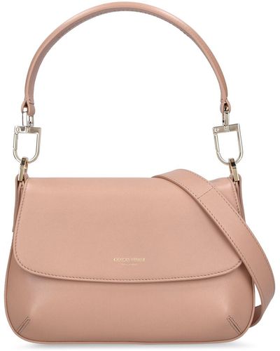 Giorgio Armani Small Nappa Shoulder Bag - Pink