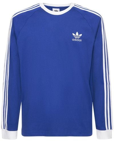 adidas Originals 3-stripes Long Sleeve T-shirt - Blau