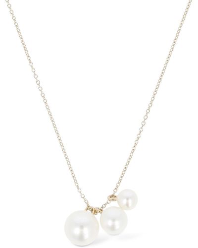 Sophie Bille Brahe Stella 14kt Gold & Pearl Necklace - Metallic