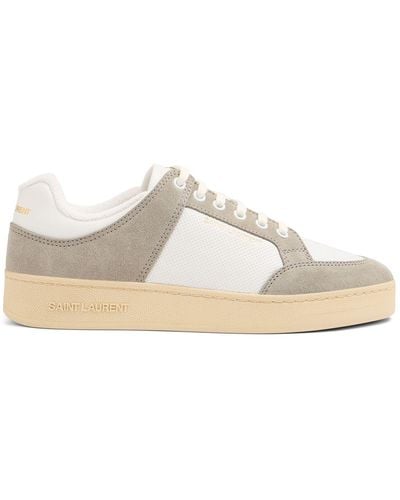 Saint Laurent Zapatillas SL/61 de piel y ante - Gris