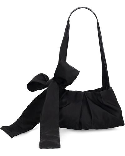 Cecilie Bahnsen Vesna Nylon Top Handle Bag - Black