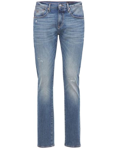 Armani Exchange Jeans Mit Rissen Und Fünf Taschen - Blau