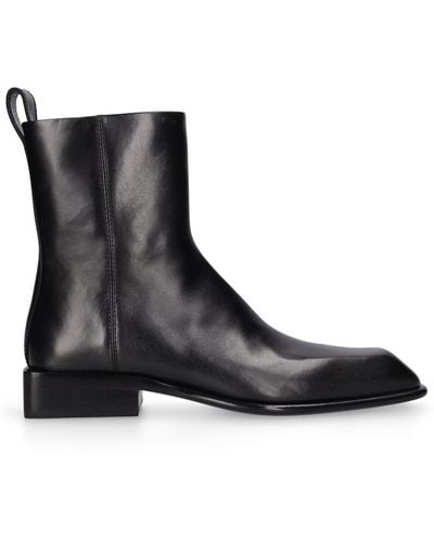 Alexander Wang Throttle Leather Ankle Boots - Black