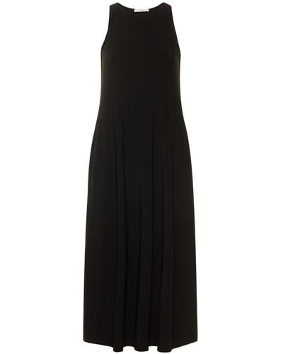 Max Mara Lana Sleeveless Jersey Midi Dress - Black
