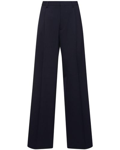 Lardini Miami Wool Blend Trousers - Blue