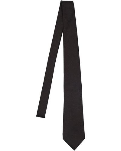 Tom Ford Cravate en soie blade 8 cm - Noir