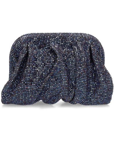 Benedetta Bruzziches Venus La Petite Rhinestone Mesh Clutch - Blue