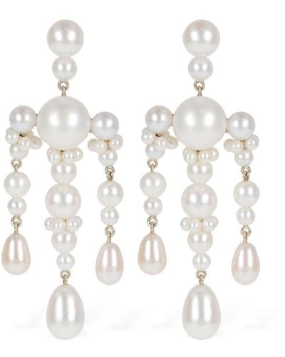 Sophie Bille Brahe Orecchini pearl jardin de perle in oro 14kt - Bianco