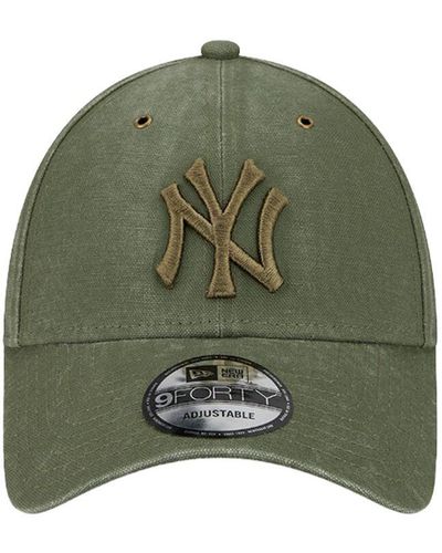 KTZ Cappello 9forty ny yankees in tela washed - Verde