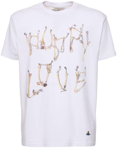 Vivienne Westwood Bone Print Cotton T-shirt - White