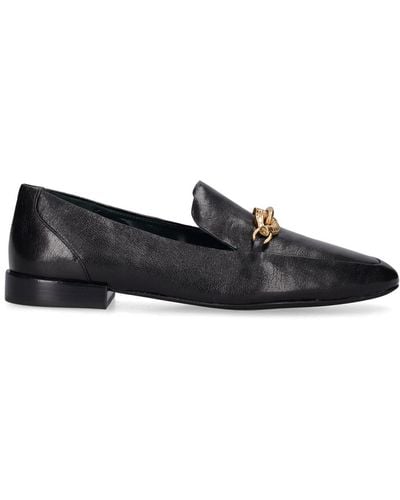 Tory Burch 20Mm Jessa Patent Leather Loafers - Black