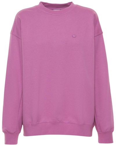 adidas Originals Sweatshirt Aus Baumwollmischung - Pink